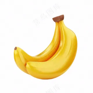 香蕉水果卡通插画免抠