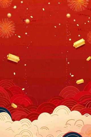 新年新春节日红色喜庆背景