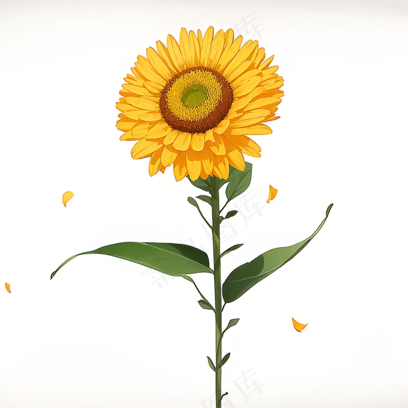 黄色向日葵免抠素材34