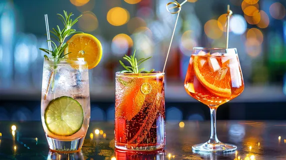 夏日冰镇汽水气泡果酒饮料摄影图