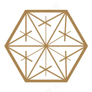 日系和风免扣复古图案元素 (15)