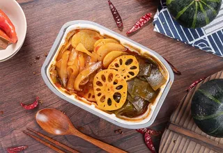 麻辣藕片凉菜美食