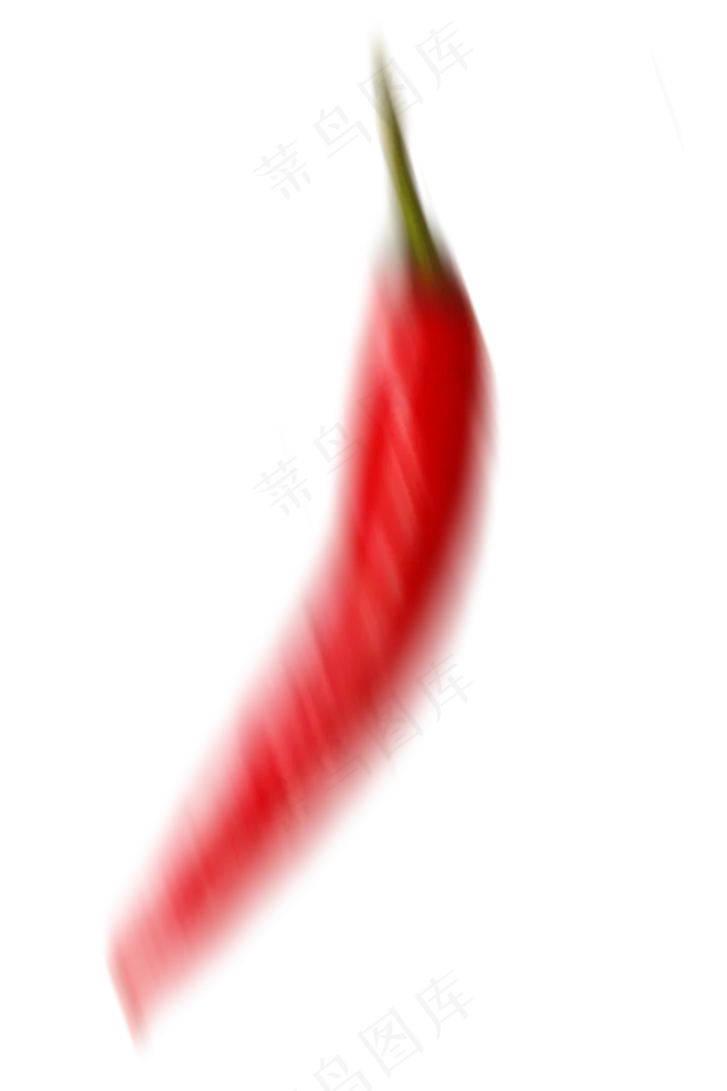 1个模糊辣椒PNG素材