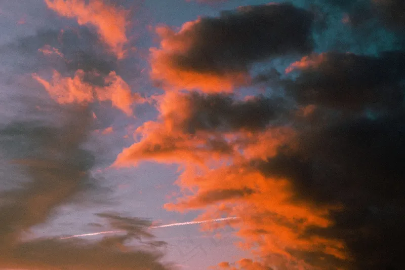 夕阳晚霞图片