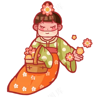 仙女天女撒花花朵