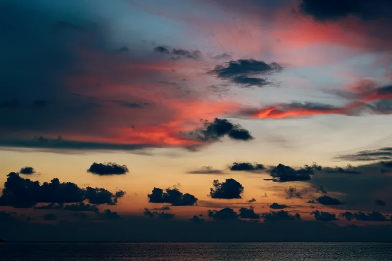夕阳晚霞图片