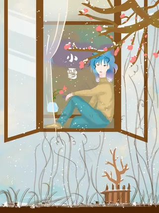 小雪传统24节气海报模板286