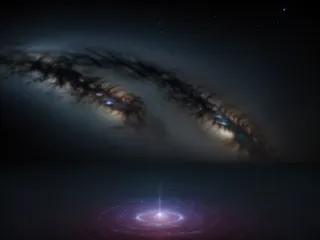 黑暗深邃的宇宙星空背景