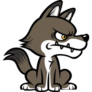 免抠卡通大灰狼