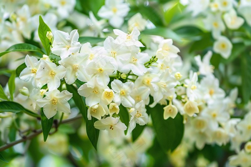 栀子花白色花朵植物摄影图(4032x2688)