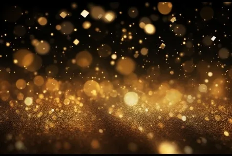 黑金色大气闪光粒子金色尘粉光晕灯光摄影背景图 黑金色大气闪光粒子金色尘粉光晕灯光摄影背景图
