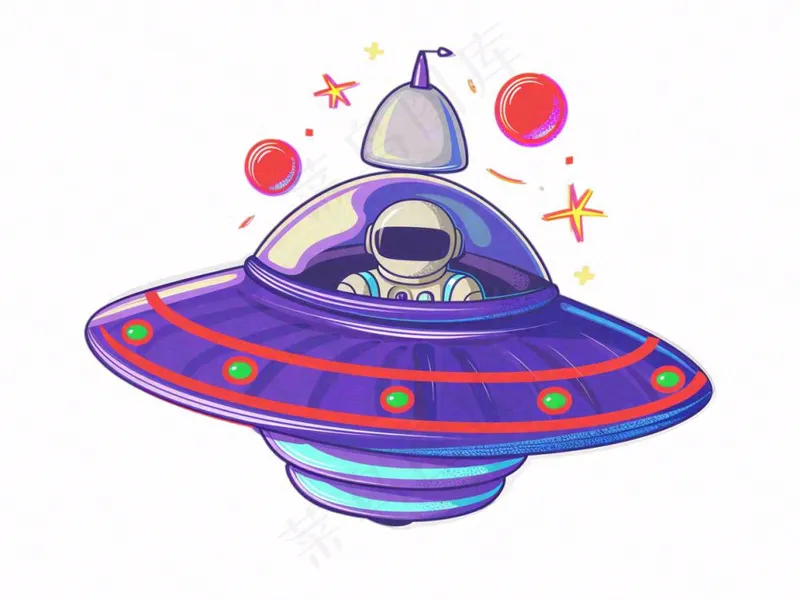 宇宙飞船航空卡通插画免抠(1232x928)