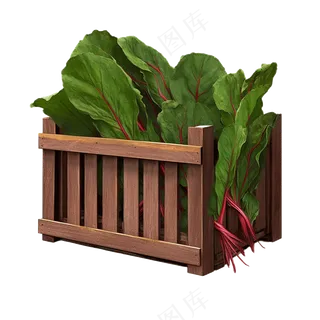 免抠一箱卡通蔬菜