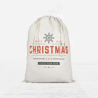 白色背景帆布袋实拍样机