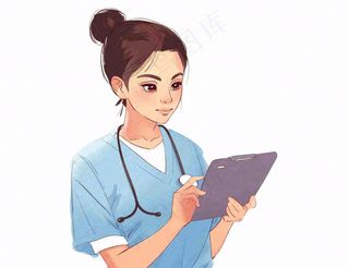医疗医生护士人物卡通插画免抠