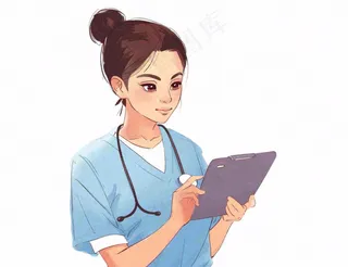 医疗医生护士人物卡通插画免抠