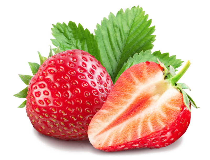 红色实物草莓免抠