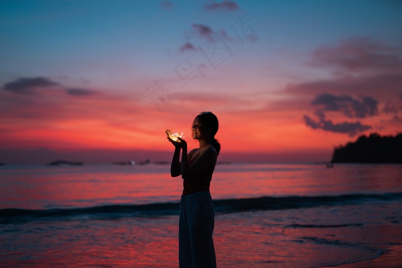 夕阳晚霞图片