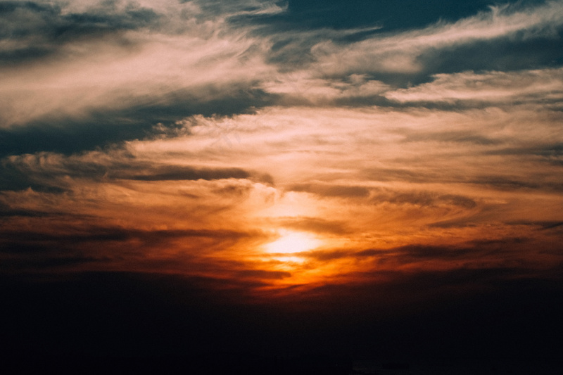夕阳晚霞图片