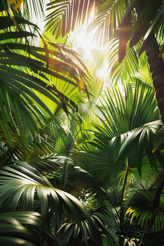 山林森林绿色大自然风景摄影图