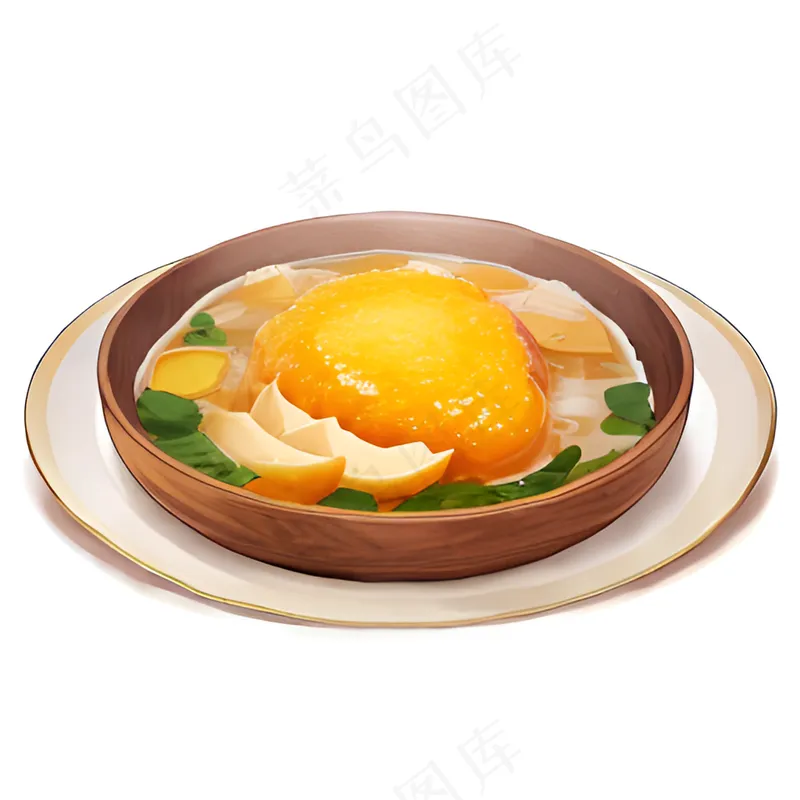 橙色果冻糕点美食西式65