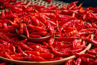 红辣椒干辣椒干货调料摄影图