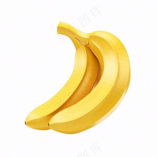香蕉水果卡通插画免抠