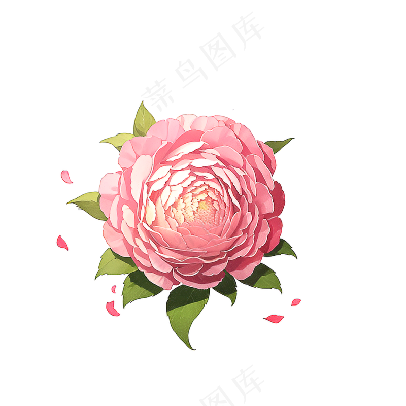 粉色花朵桃花玫瑰免抠素材64