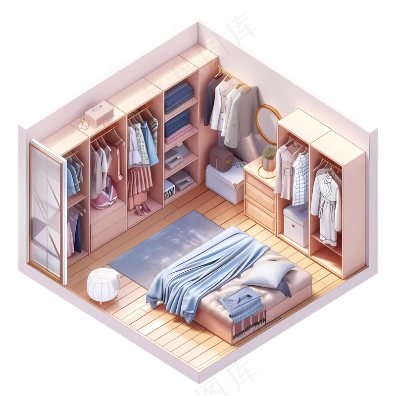 免扣3d家具房间场景