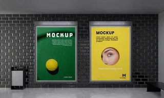 地铁站车站广告牌灯箱样机25样机