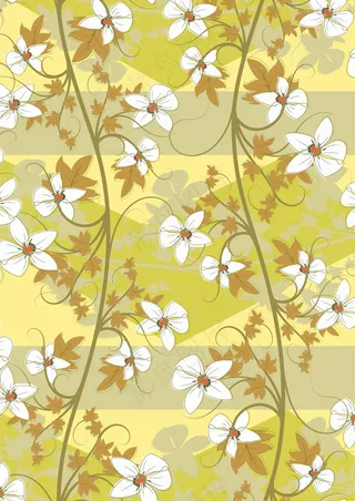 黄色系小白花 桌布地毯背景