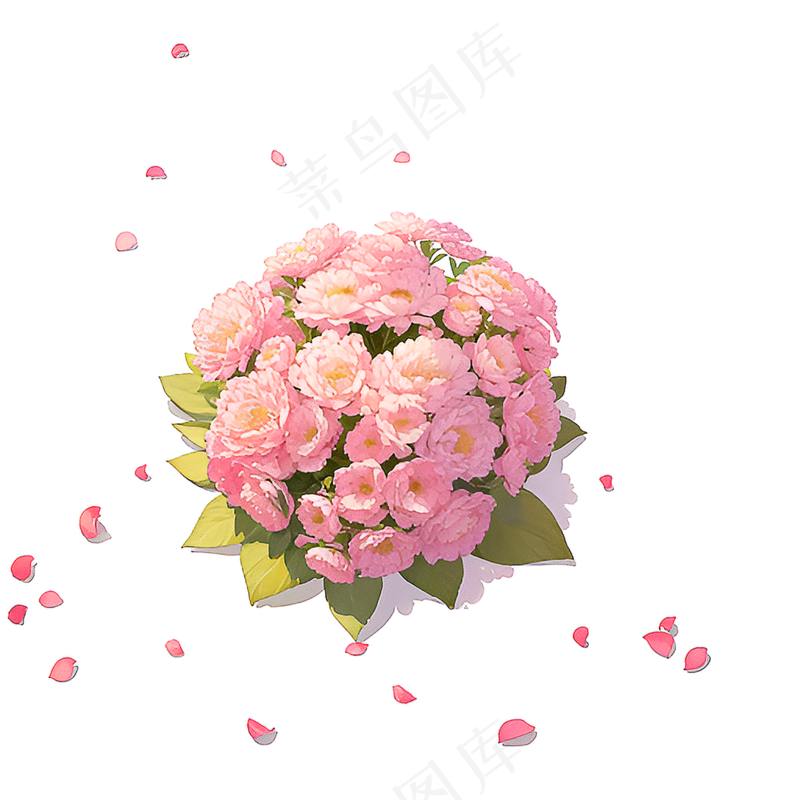粉色花朵桃花玫瑰免抠素材63