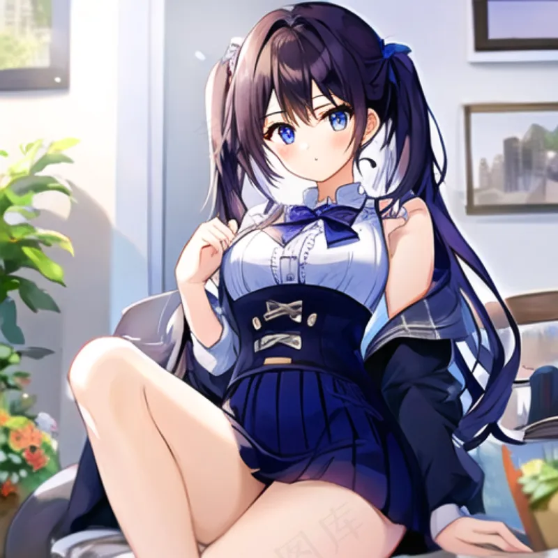 二次元美女psd模版下载