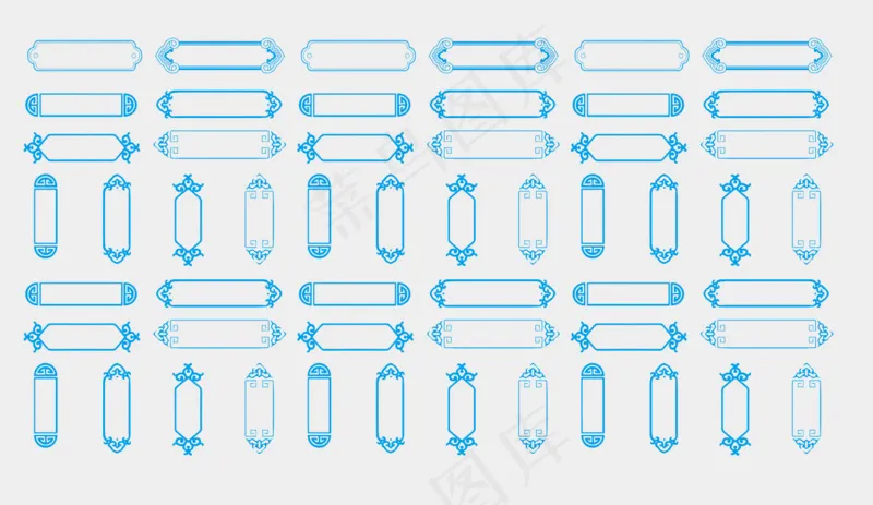 窗户图案花纹传统雕刻cdr矢量模版下载
