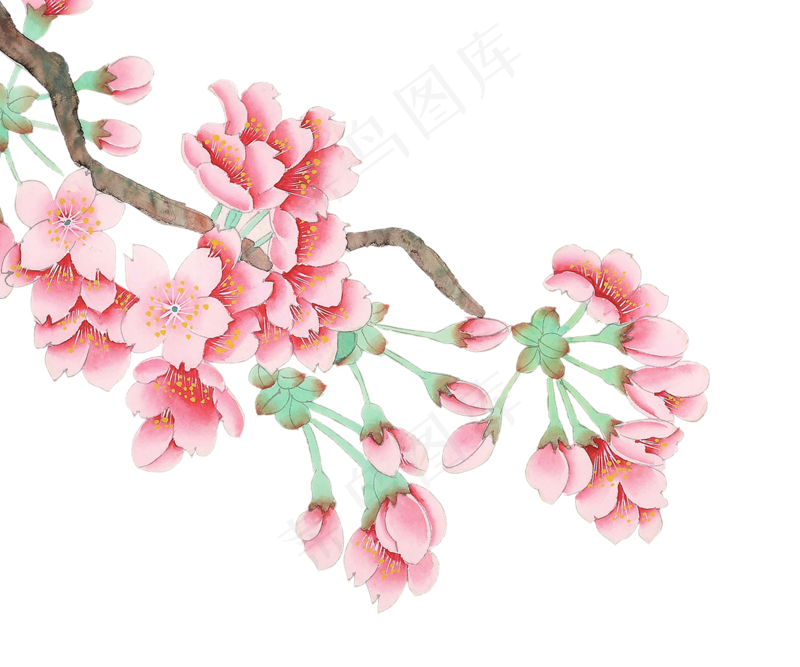 清新花朵背景78免扣图片