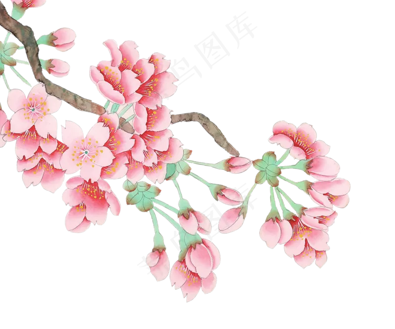 清新花朵背景78免扣图片