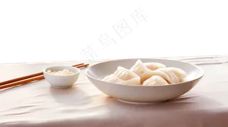 窗边饺子PNG素材