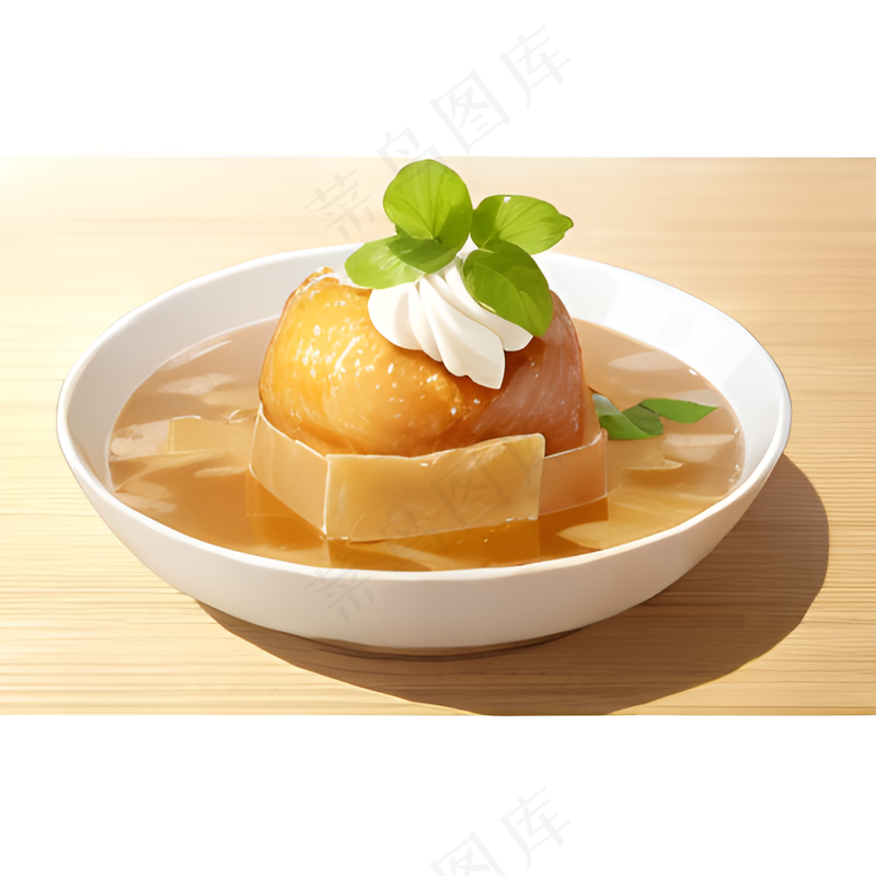 橙色果冻糕点美食西式3