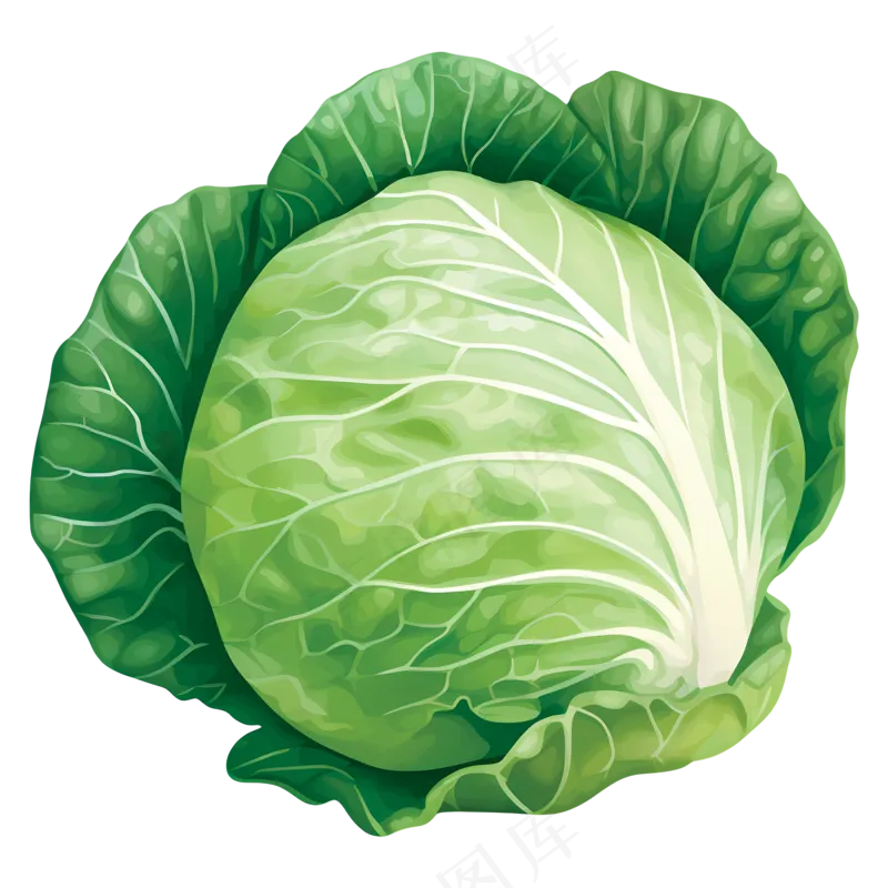 免抠一个卡通的大白菜