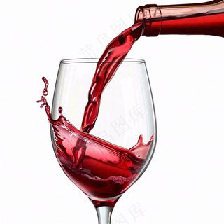 红酒杯红酒倒入高酒杯免抠