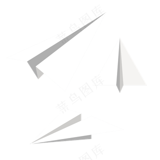 卡通手绘箭头纸飞机PNG免抠元素图片海报背景儿童装饰漂浮