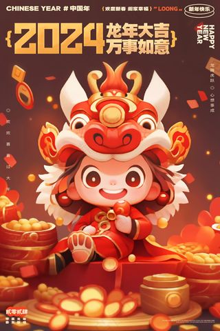 2024新春迎新海报插图--29