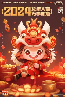 2024新春迎新海报插图--29 2024新春迎新海报插图--29