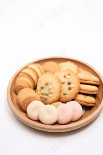 饼干酥脆下午茶美味零食美食摄影图