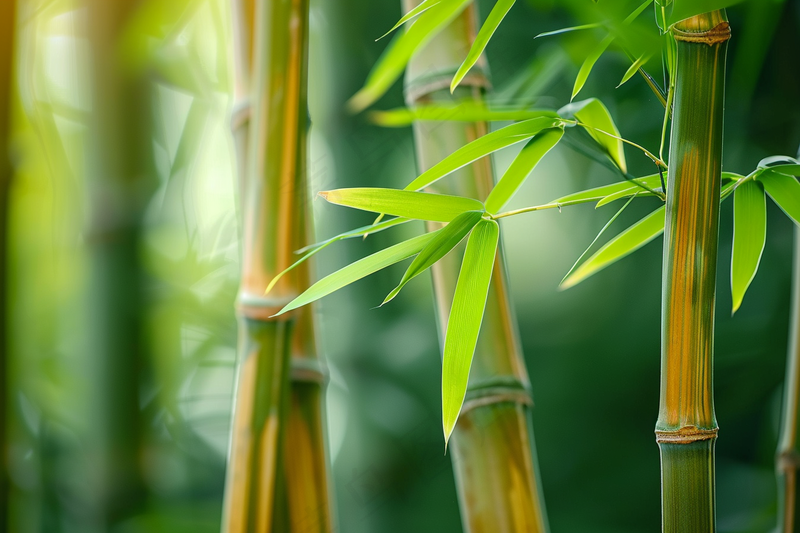 春夏竹林绿色清凉摄影图