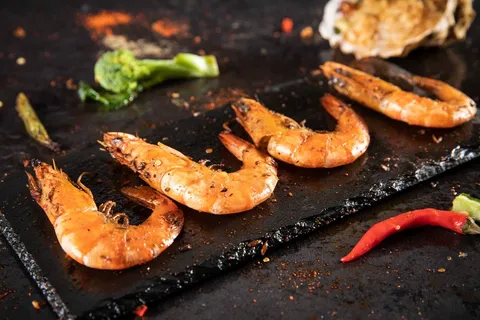 烤虾烧烤美食