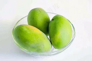 青芒果水果摄影图