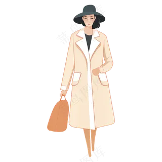 免抠女士插画素材