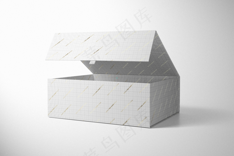 简约背景翻盖盒子样机2