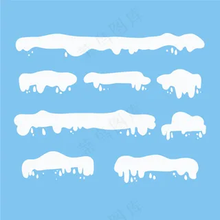 积雪矢量免扣素材